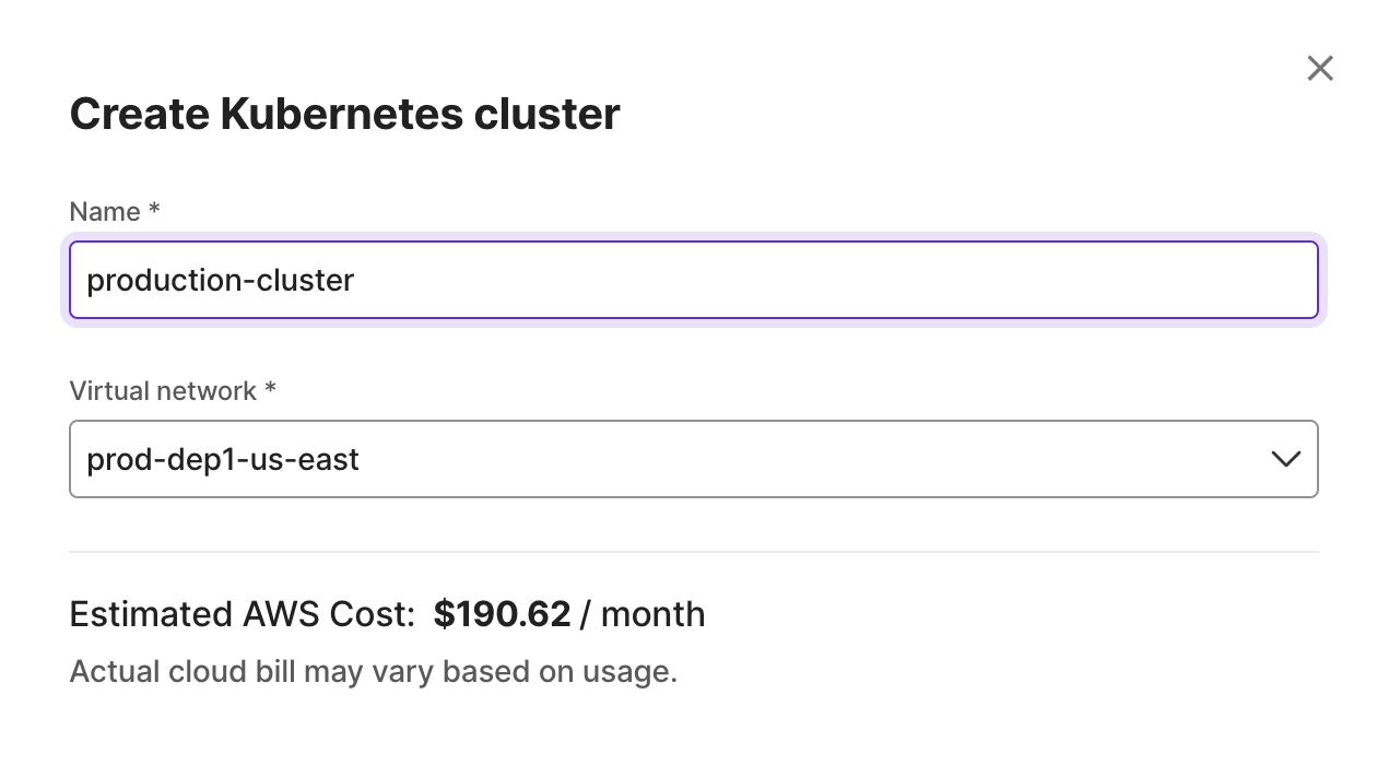 K8s Cluster Form