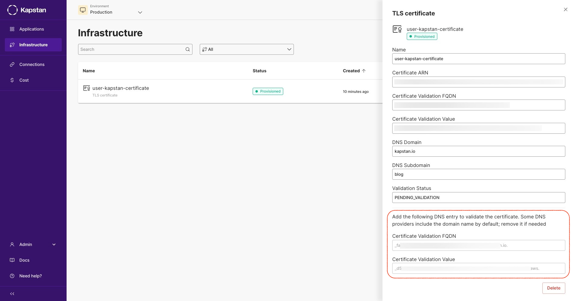 View TLS Certificate Details